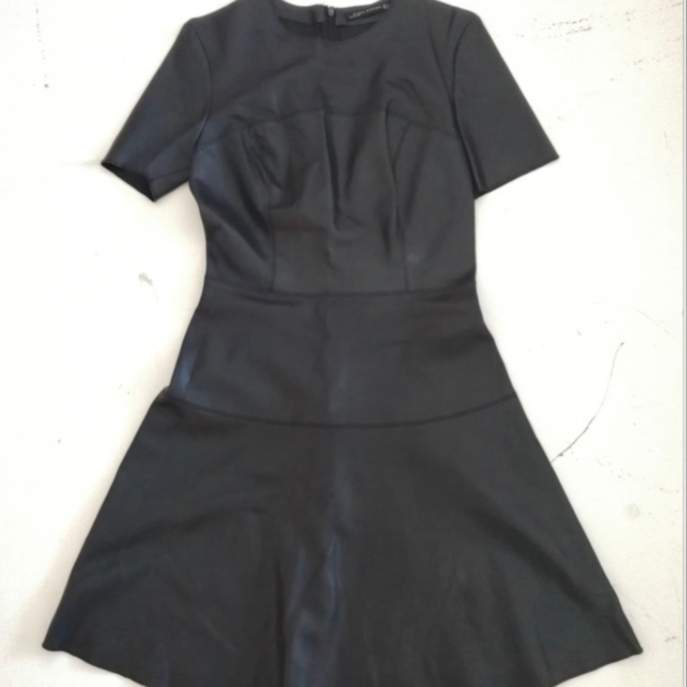 Zara faux leather dress